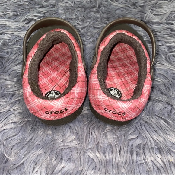 Crocs Kids' Blitzen Lumberjack Plaid Lined Clog 12 13 - Picture 4 of 5
